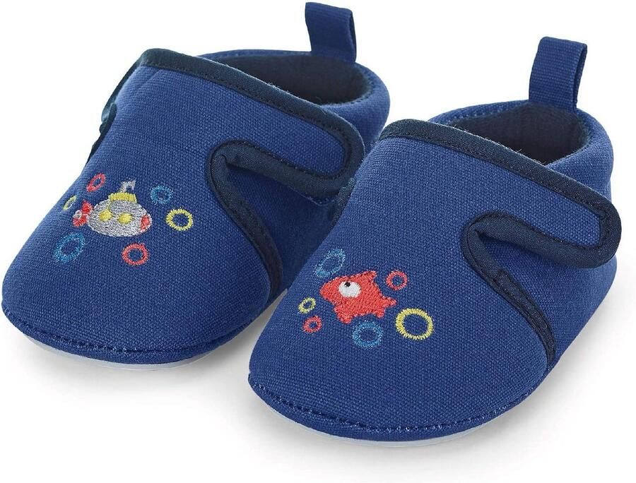 Babyslofjes Jongens Leer Zacht Kraamcadeau Flexibele Zool