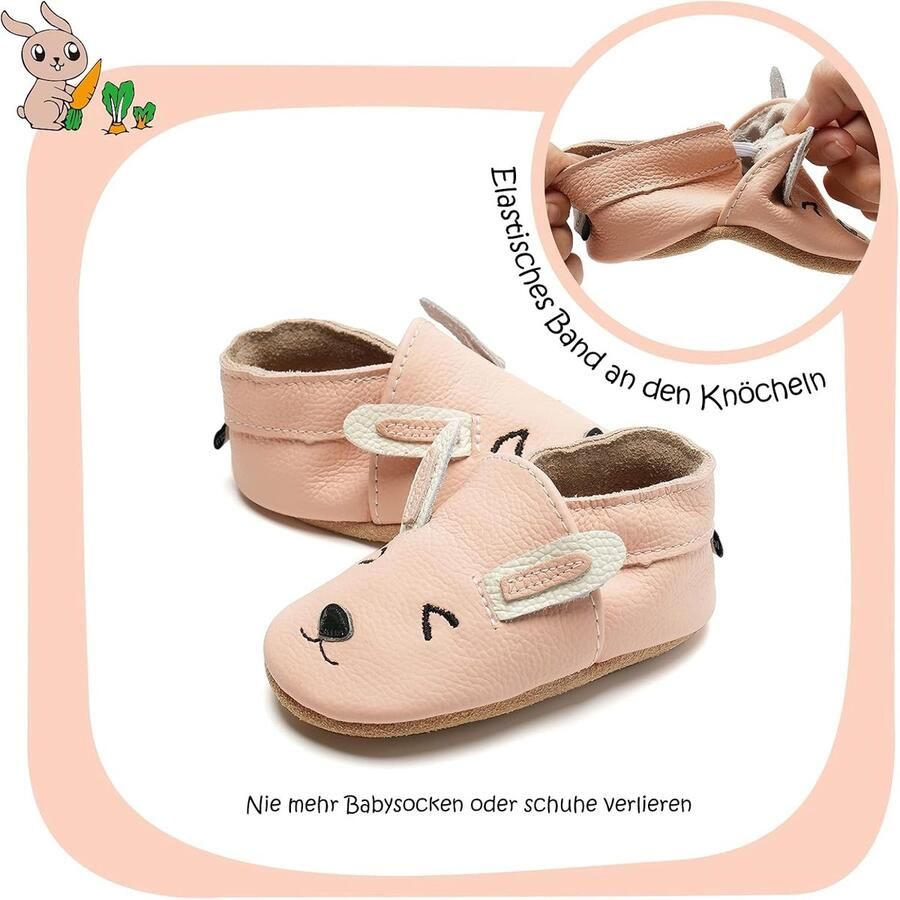 Baby schoenen zachte leren schoenen suède zolen eerste stapjes voor en ShopVlot