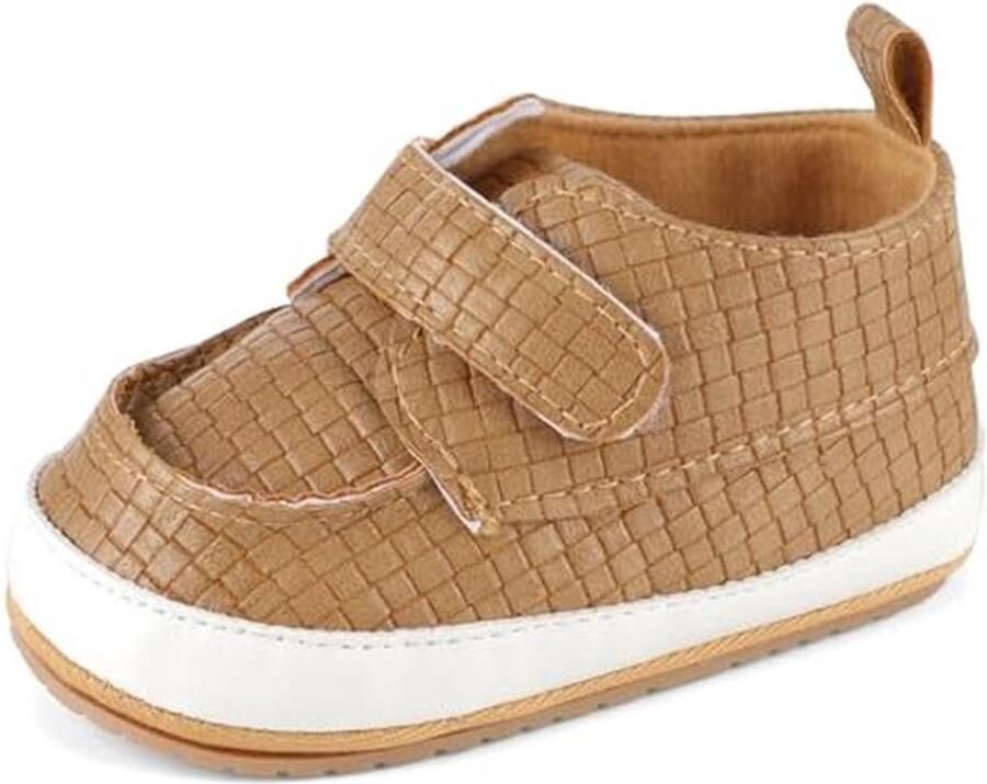 Babyschoenen voor jongens Zachte mocassins en loopschoenen met antislip zolen