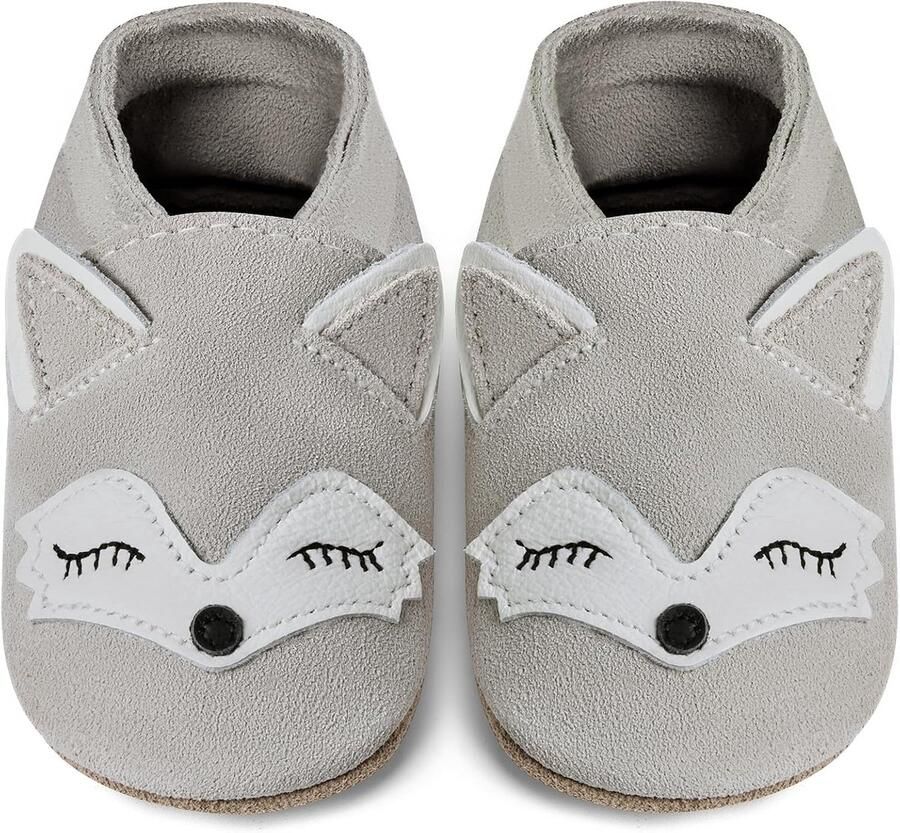 Babyschoenen voor Leren Lopen Zachte Leren Sloffen voor Baby's