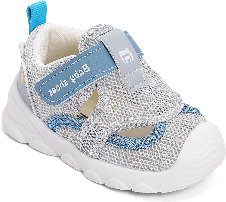 Babyschoenen Zomer Peutersandalen Eerste Stapjes Ade d Mesh Flexibele Zool Blauw