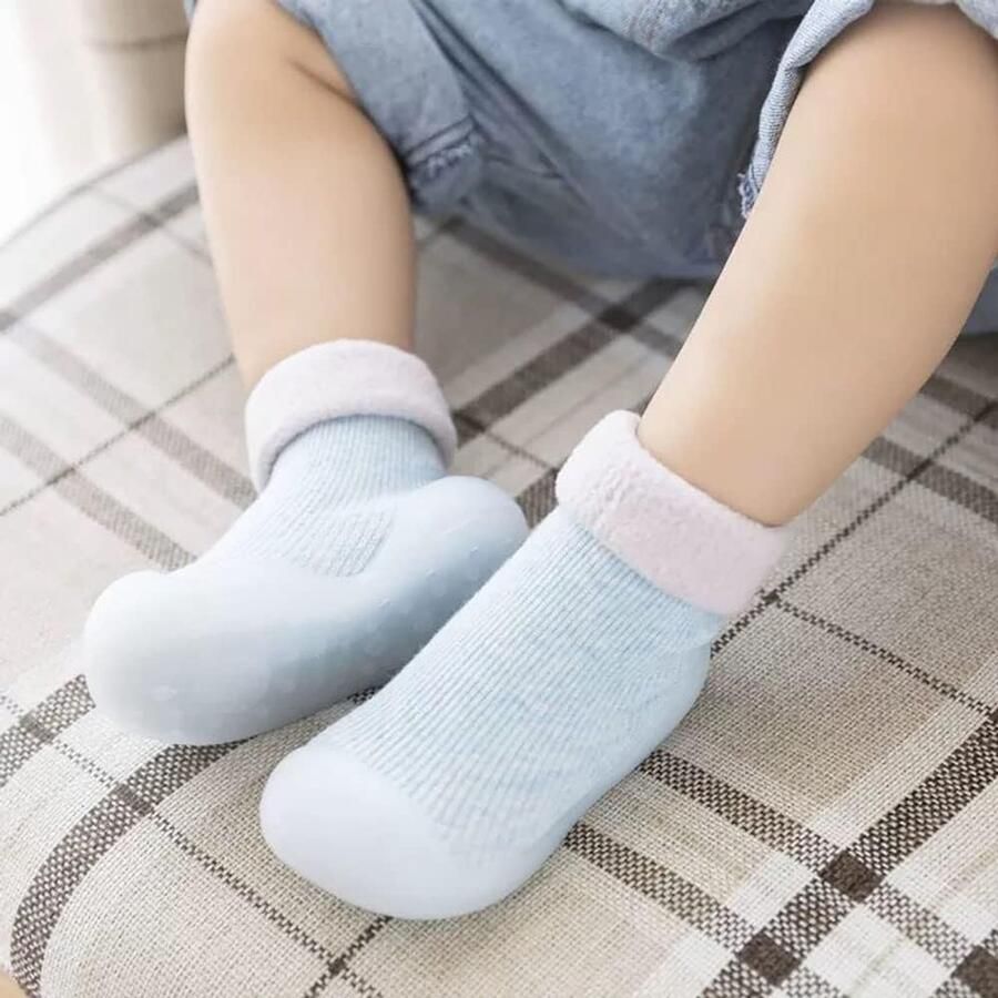 Babyschoentjes 2 Paar Thermische Botjes Antislip Ideaal voor kruipende baby's ShopVlot