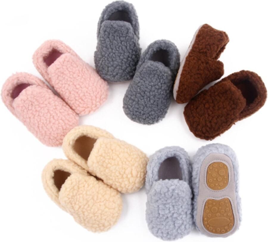 Babyslofjes beige baby slofjes anti-slip - Foto 3