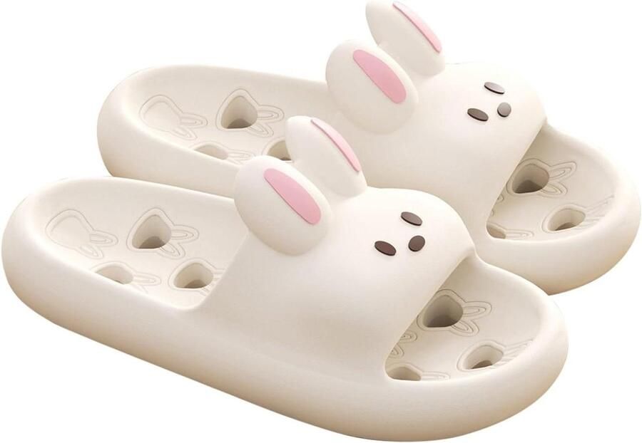 Bad Slippers Cloud Schoenen Comfortabel Lopen Antislip Zool Unisex Maat Wit