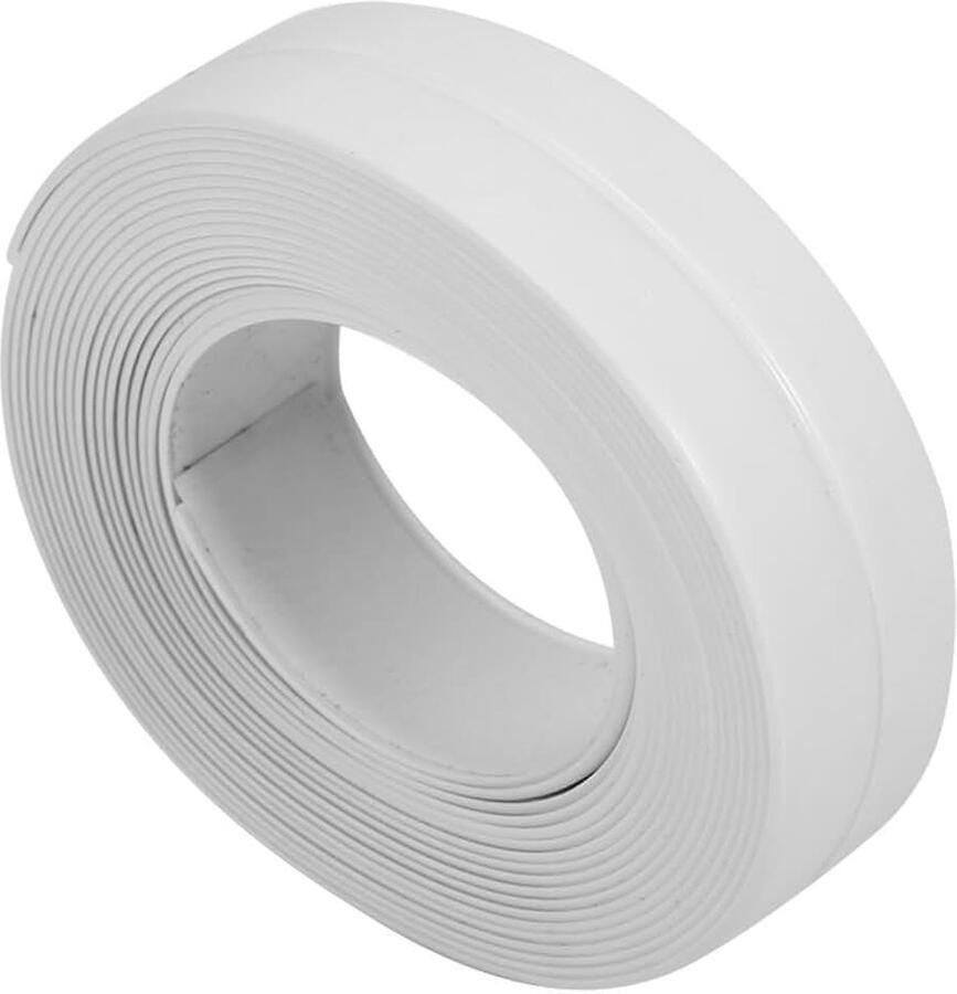 Badafdichtstrip Keukenkitband Afdichtstrip PVC Waterdichte Afdichtband Badvloer Muurrandbeschermstrip (Wit)