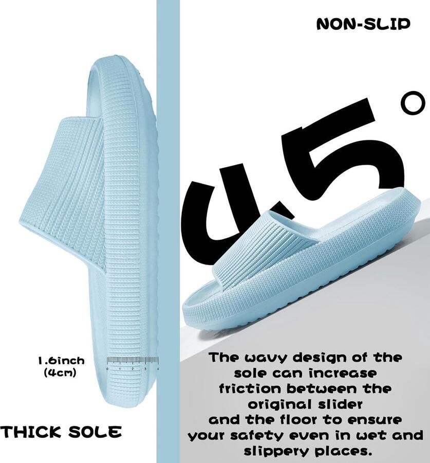 Badschoenen voor en Cozislides originele slippers Cloudyzz slippers wolk antislip voor in de zomer en voor binnen en buiten