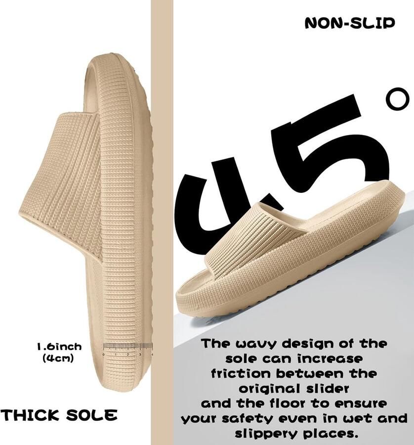 Badschoenen voor en Cozislides originele slippers Cloudyzz slippers wolk antislip voor in de zomer en voor binnen en buiten