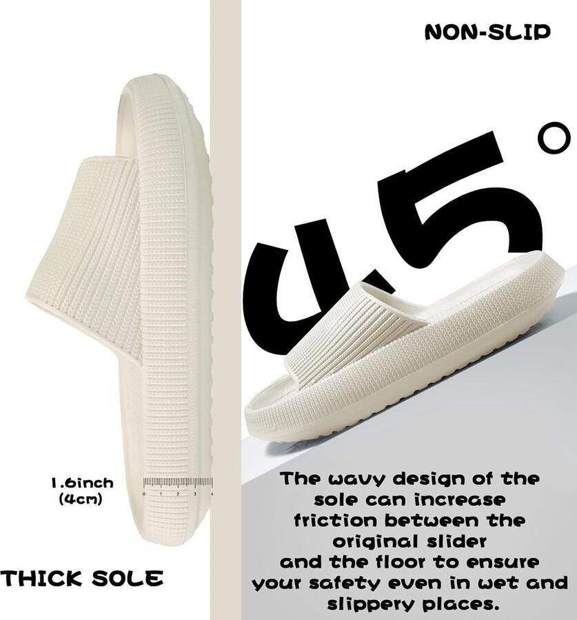 Badschoenen voor en Cozislides originele slippers Cloudyzz slippers wolk antislip voor in de zomer en voor binnen en buiten