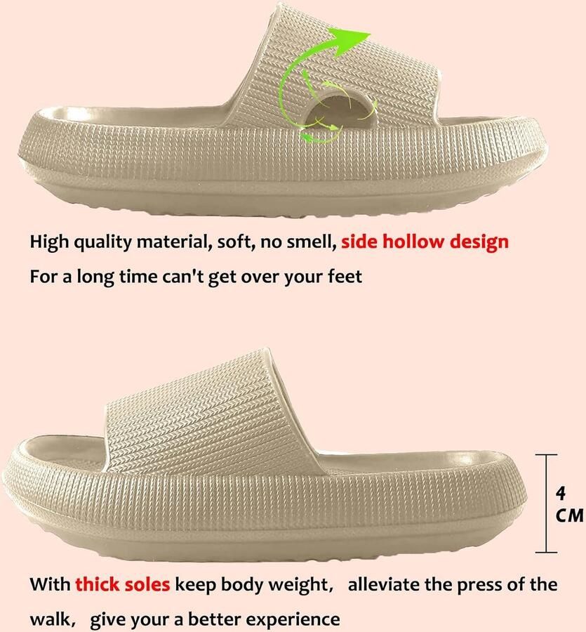Badschoenen Originele Badslippers Zomer Glijbanen Sandalen Elegante Gezellige Sloffen Pantoffels Unisex Zachte Zool Antislip Slippers