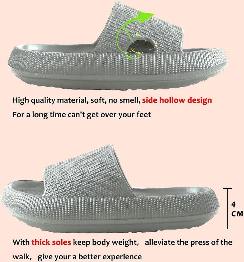Badschoenen Originele Badslippers Zomer Glijbanen Sandalen Elegante Gezellige Sloffen Pantoffels Unisex Zachte Zool Antislip Slippers