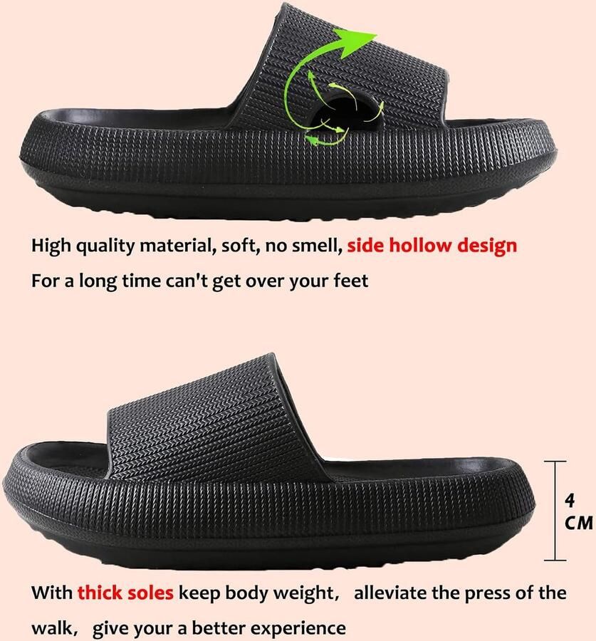 Badschoenen Originele Badslippers Zomer Glijbanen Sandalen Elegante Gezellige Sloffen Pantoffels Unisex Zachte Zool Antislip Slippers