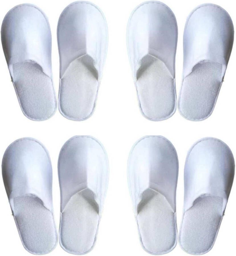 Badslippers 4 paar pantoffels voor hotel spa thuis gasten reizen en Bouwvorm 3 36 41