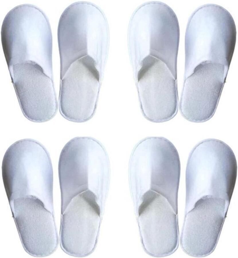 Badslippers 4 paar voor hotel spa thuis en reizen Unisex - Foto 1