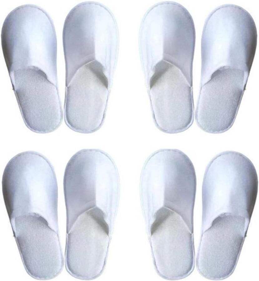 Badslippers 4 paar voor hotel spa thuis en reizen Unisex