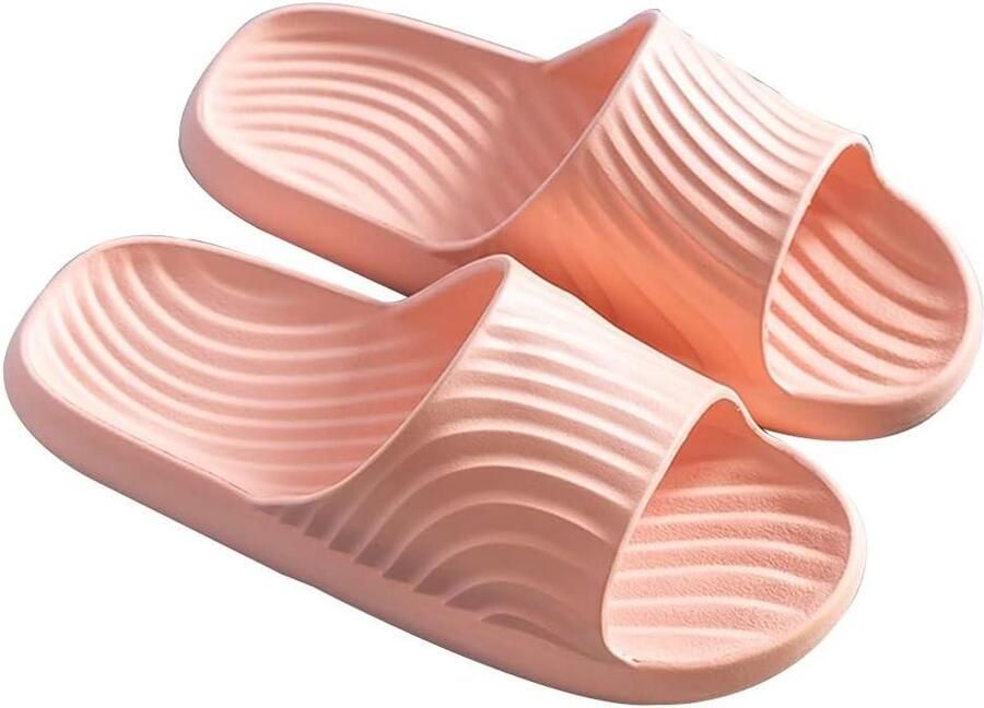 Badslippers Antislip Douchepantoffels Schuim Ontspannen Thuis Zachte Demping Unisex Maat Roze