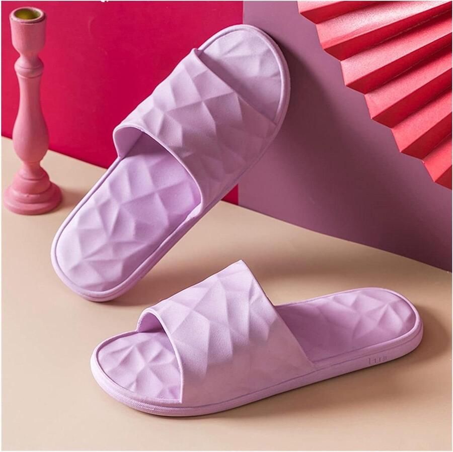 Badslippers Douche Sandalen Zomer Strand Zwembad Dikke Antislip Zool 390 Gram Roze