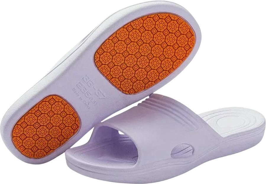 Badslippers Huisschoenen Binnen Zacht en antislip Paars