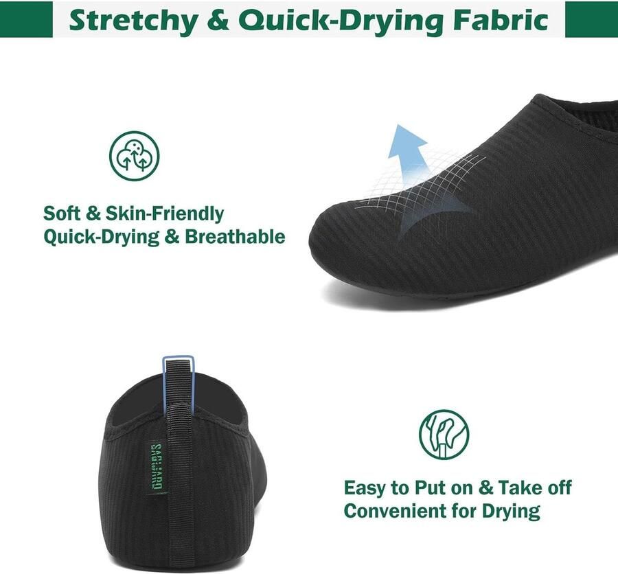 Badslippers met 7 afvoergaatjes sneldrogend antislip ideaal voor in de badkamer SnelShoppen
