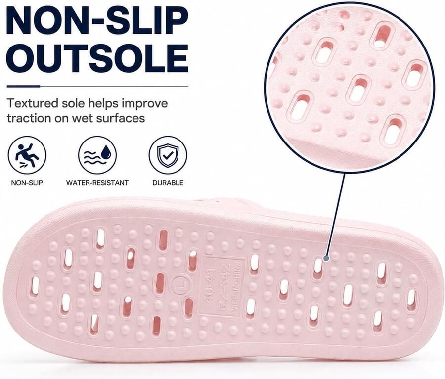 Badslippers met afvoergaten snel drogende antislippantoffels Dormitory Home Badkamerslippers Unisex