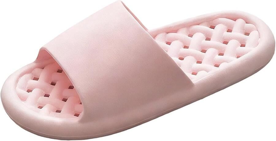 Badslippers Douche Sandalen Thuis Gebruik Comfortabel EVA Materiaal 350g Pakket Gewicht Roze