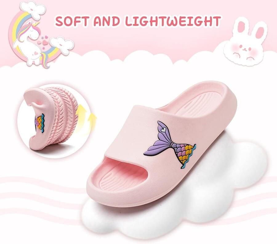 Badslippers voor kinderen douche badschoenen strandpantoffels zachte dikke zool antislip voor binnen en buiten