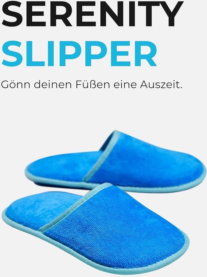 Badstof Slippers van Biologisch Katoen voor en Geschikt voor Wellness en Reizen