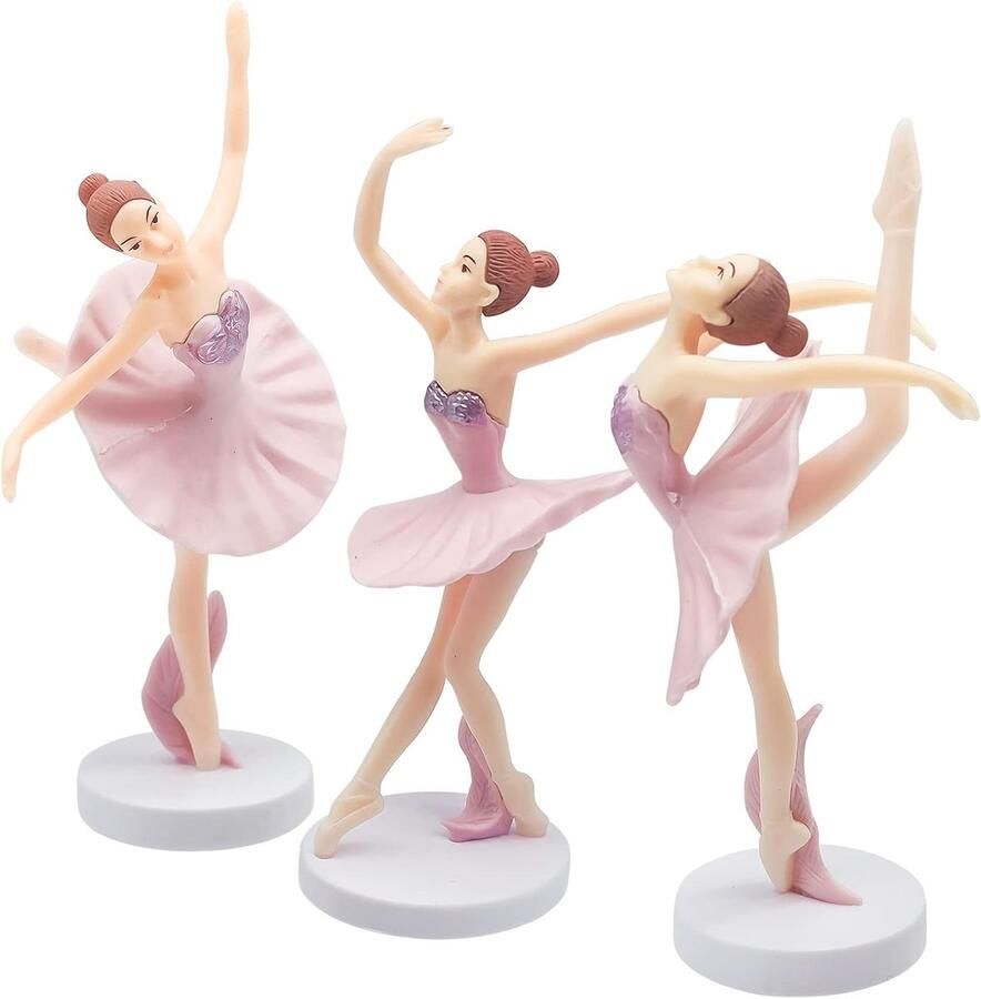 Ballerina Cake Decoration Dancer Figure Ballet Dancer Ornament Voor Party Birthday Wedding Decor