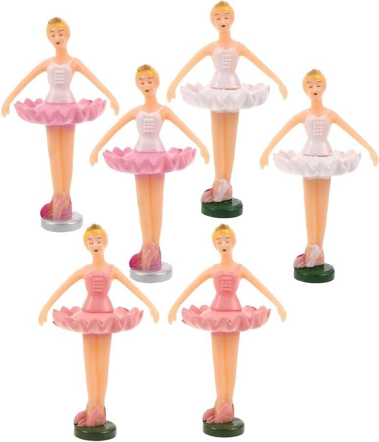 Ballerina Figuren Muziekdoos Balletdanser Decoratie Taart Betoverende Rotatie 5.50X3.00X kleuren