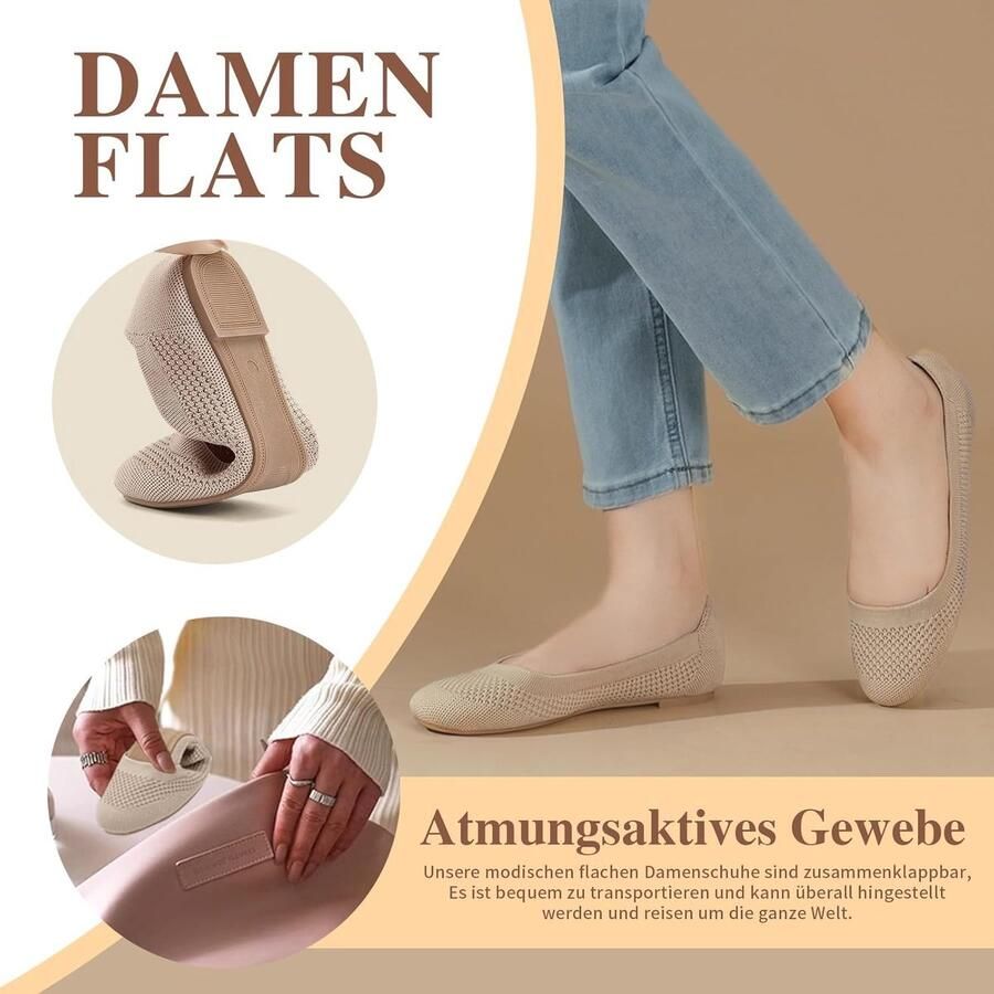 Ballerina schoenen dames comfortabel slip on ideaal voor de zomer ShopVlot