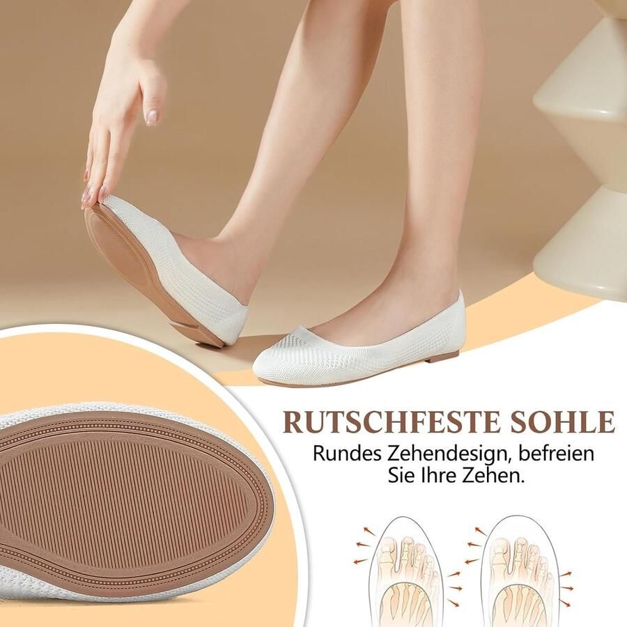 Ballerina platte schoenen comfort slip on klassieke zomerschoenen wandelschoenen flats voor vrouwen