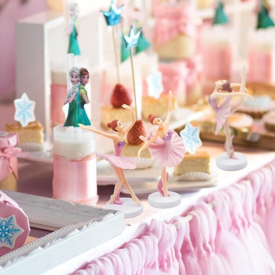 Ballerina taartdecoratie Dansfiguur balletdanser ornament Perfect voor verjaardagsfeest SnelShoppen