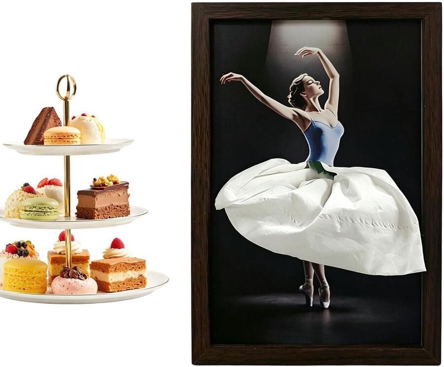 Ballerina Tissuedoos Ballerina Elegante Houten Dispenser