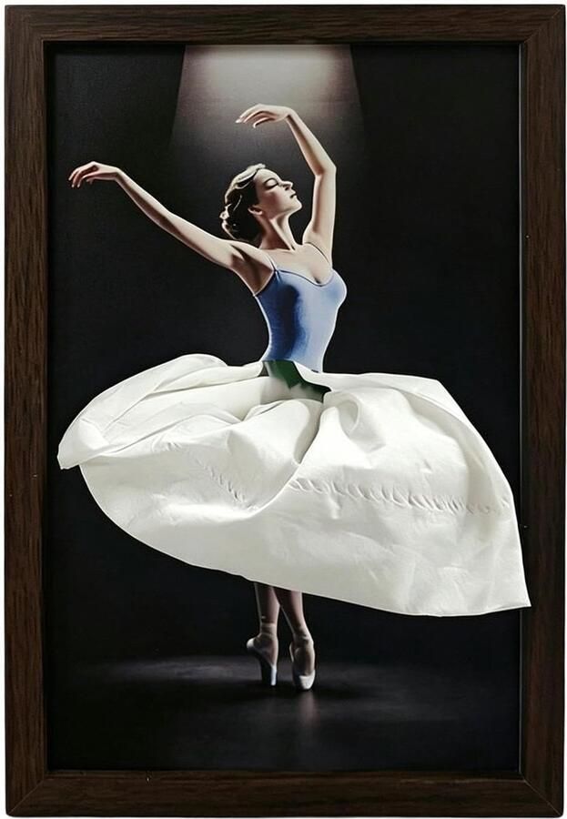 Ballerina Tissuedoos Houten Ballet Danseres Elegante Dispenser