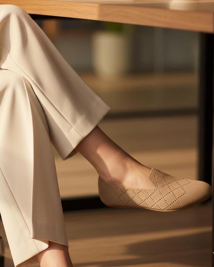Ballerina's dames comfortabele tricot slippers elegant en zacht perfect voor dagelijks gebruik SnelShoppen
