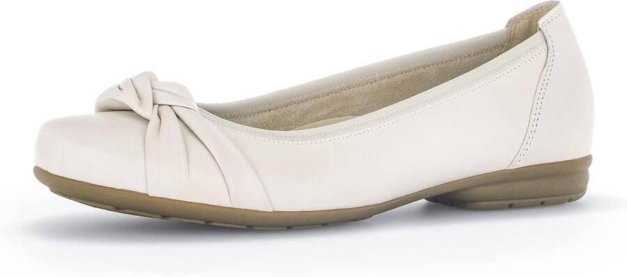 Ballerina's Dames Platte Schoenen Dagelijks Gebruik Optimale Pasvorm 20 mm Hak Ivory