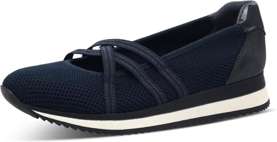 Ballerina's met Riem Platte Schoenen Dagelijks Gebruik Vegan Leer Zwart