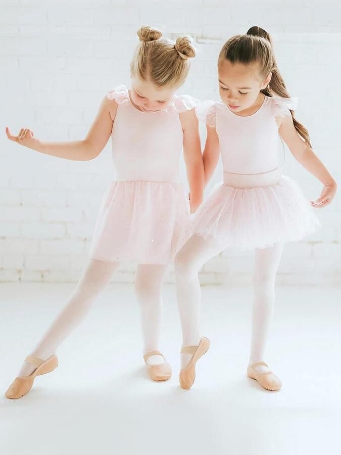Ballerina's voor meisjes leren balletschoenen dansschoenen met volledige zool dikke katoenen voering ballerinaschoenen met kruis en elastische bandjes voor peuters en kinderen