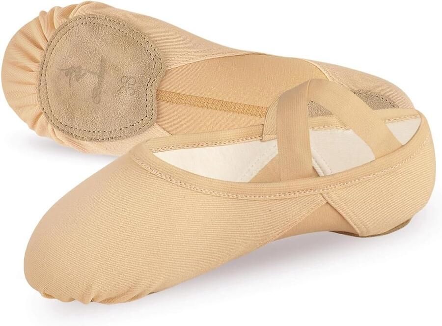Ballerina's voor meisjes zeer elastisch balletschoenen met splitzool dansschoenen voor peuters kinderen en vrouwen