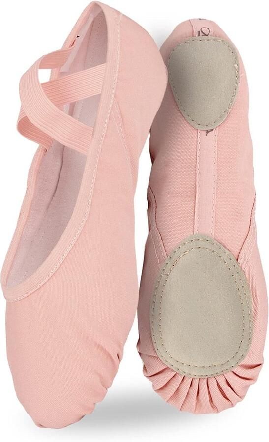 Ballet Schoenen Canvas Ballet Slipper Lederen Split Zool Gymnastiek Dnace Platte Schoenen voor Vrouwen Kinderen Volwassenen