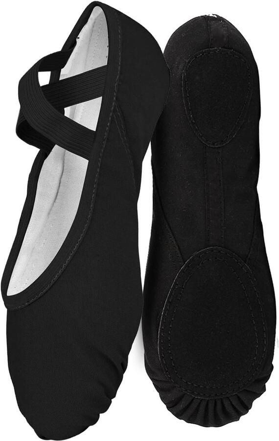 Ballet Schoenen Canvas Ballet Slipper Lederen Split Zool Gymnastiek Dnace Platte Schoenen voor Vrouwen Kinderen Volwassenen