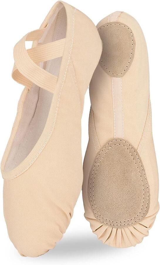 Ballet Schoenen Canvas Ballet Slipper Lederen Split Zool Gymnastiek Dnace Platte Schoenen voor Vrouwen Kinderen Volwassenen