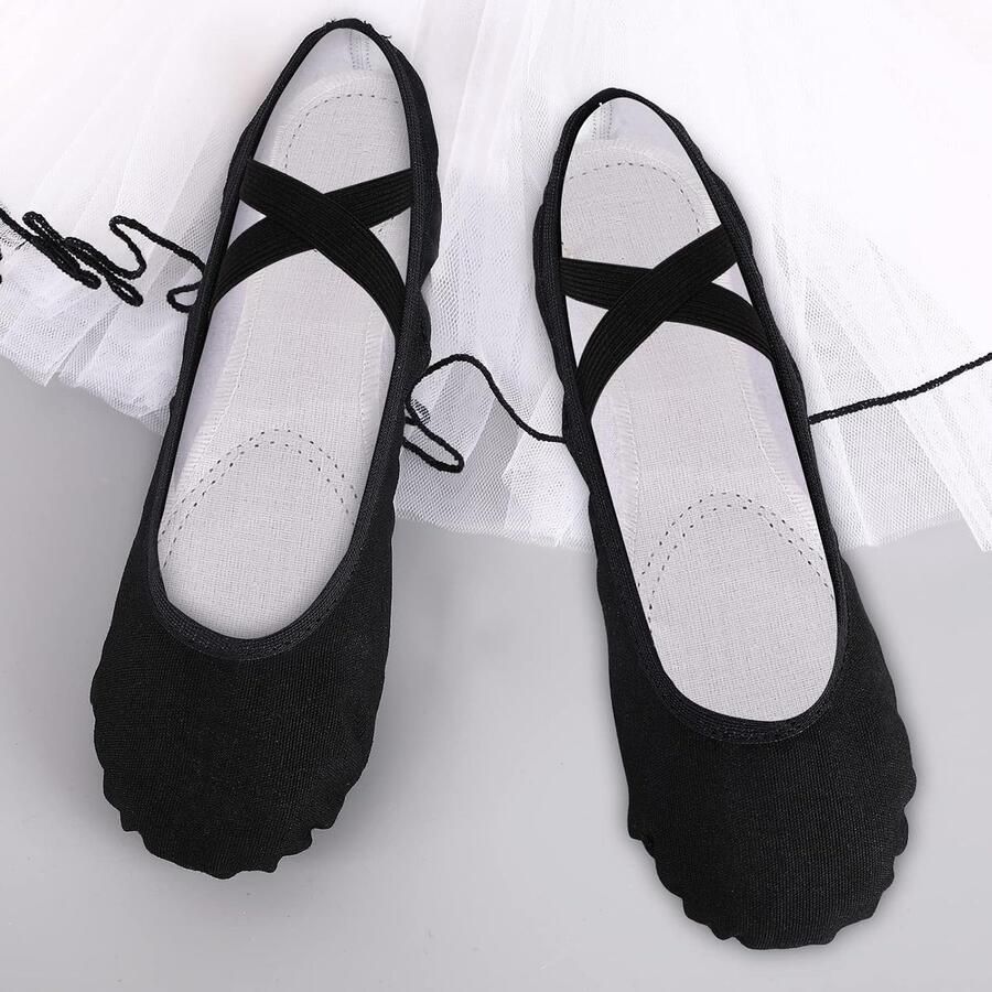 Ballet Schoenen Canvas Ballet Slipper Lederen Split Zool Gymnastiek Dnace Platte Schoenen voor Vrouwen Kinderen Volwassenen