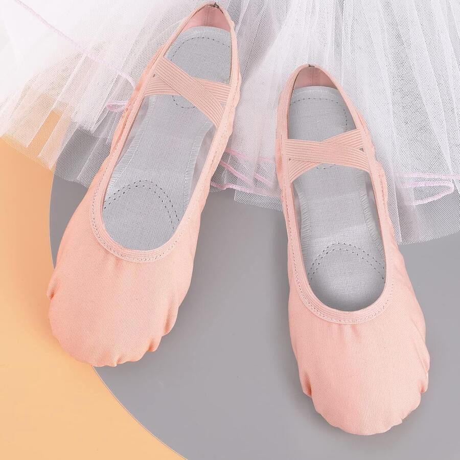 Ballet Schoenen Canvas Ballet Slipper Lederen Split Zool Gymnastiek Dnace Platte Schoenen voor Vrouwen Kinderen Volwassenen