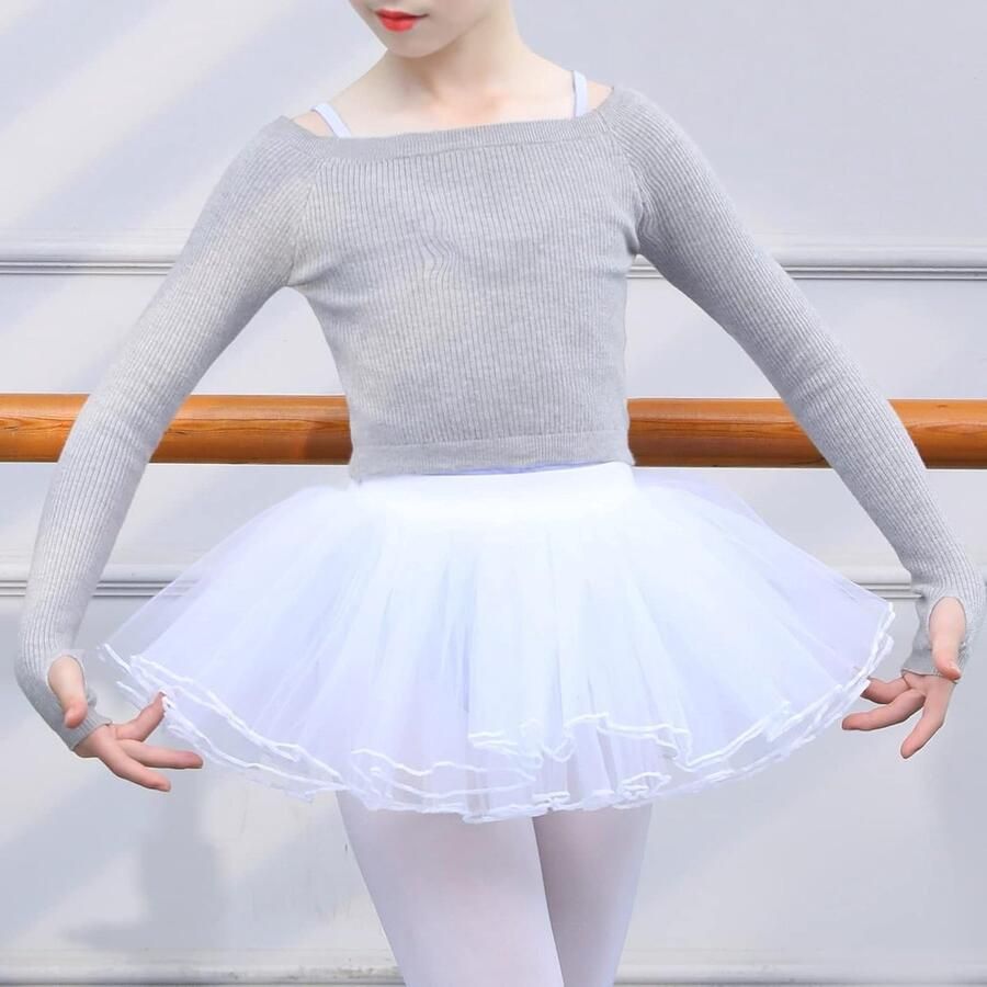 Balletjack voor Meisjes met Lange Mouwen Gewatteerd Geschikt voor Dans Gymnastiek en Yoga
