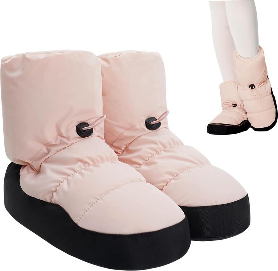 Balletlaarsjes voor meisjes antislip balletschoenen warming-up booties met verstelbaar trekkoord dansschoenen voor vrouwen
