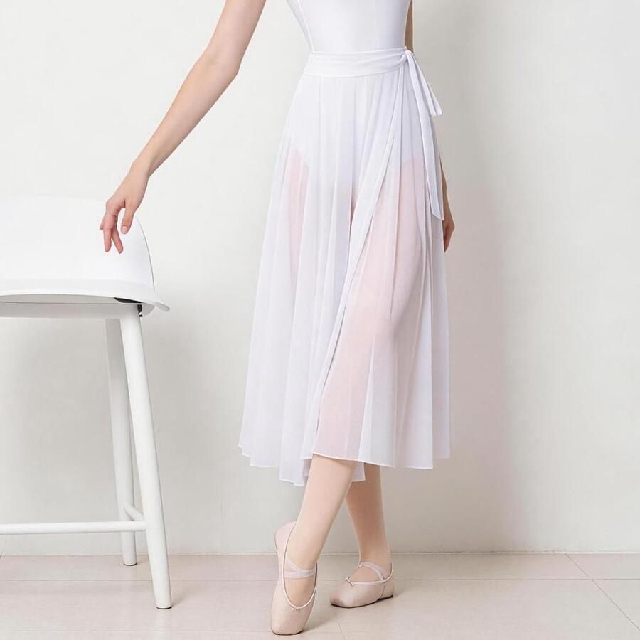 Balletrok voor meisjes mesh tutu jurk dansoutfit voor ballerina's trainingsrok basis danskostuum comfortabele danskleding