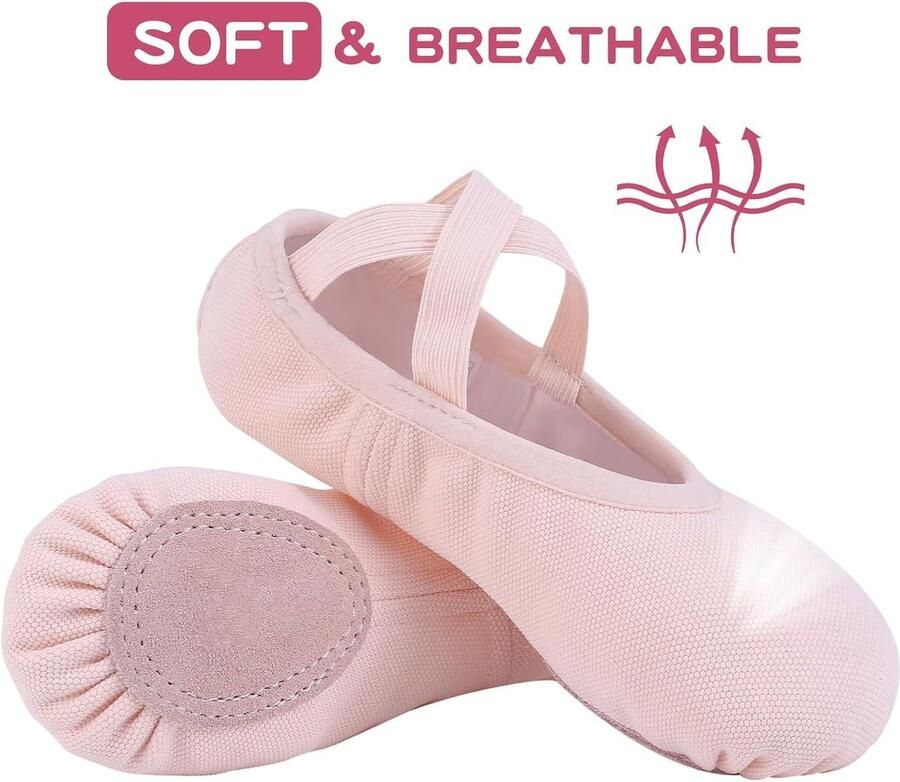 Balletschoen voor Meisjes Elastisch Balletschoenen voor Gesplitste Zool Dansschoenen voor Meisjes en Dames