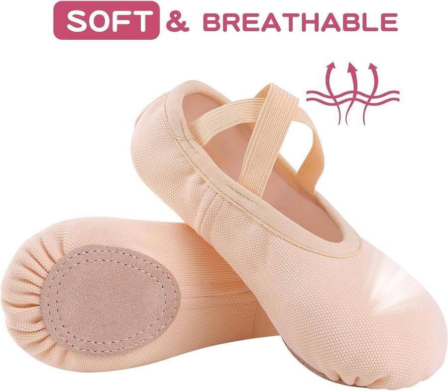 Balletschoen voor Meisjes Elastisch Balletschoenen voor Gesplitste Zool Dansschoenen voor Meisjes en Dames