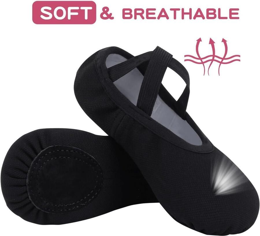 Balletschoen voor Meisjes Elastisch Balletschoenen voor Gesplitste Zool Dansschoenen voor Meisjes en Dames