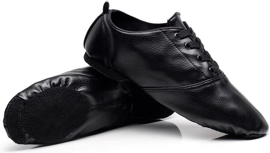 Balletschoenen boot zachte zool yoga gymnastiek split ballet zachte pantoffels voor dames meisjes jazz dance laarzen Zwart